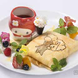 たっぷりの生クリームとバナナが入った「森のマイメロディクレープ ~オオカミが狙ってるよ!?~」