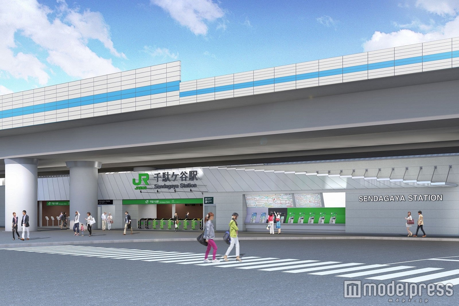 千駄ヶ谷駅外観／JR東日本提供