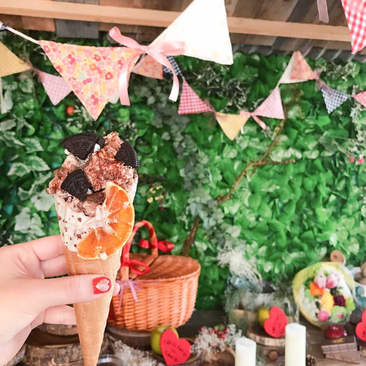 SNS映え抜群なコーンケーキ／画像提供：柏原歩