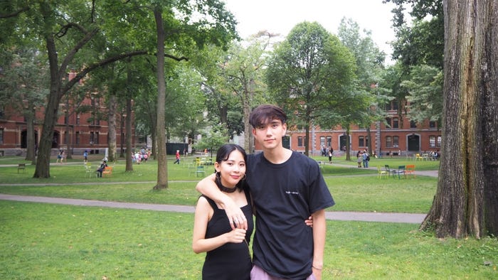 ミチ、ミッチェル和馬 未公開ペアショット「オオカミちゃんには騙されない」(C)AbemaTV