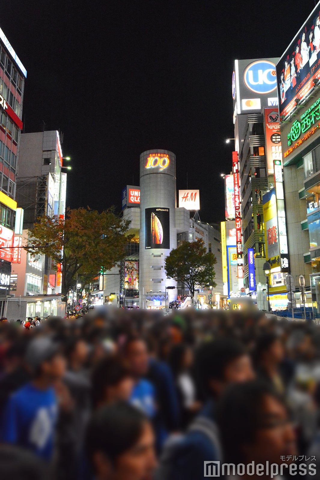 ハロウィン当日の渋谷の様子／2018年10月31日19時頃撮影 （C）モデルプレス