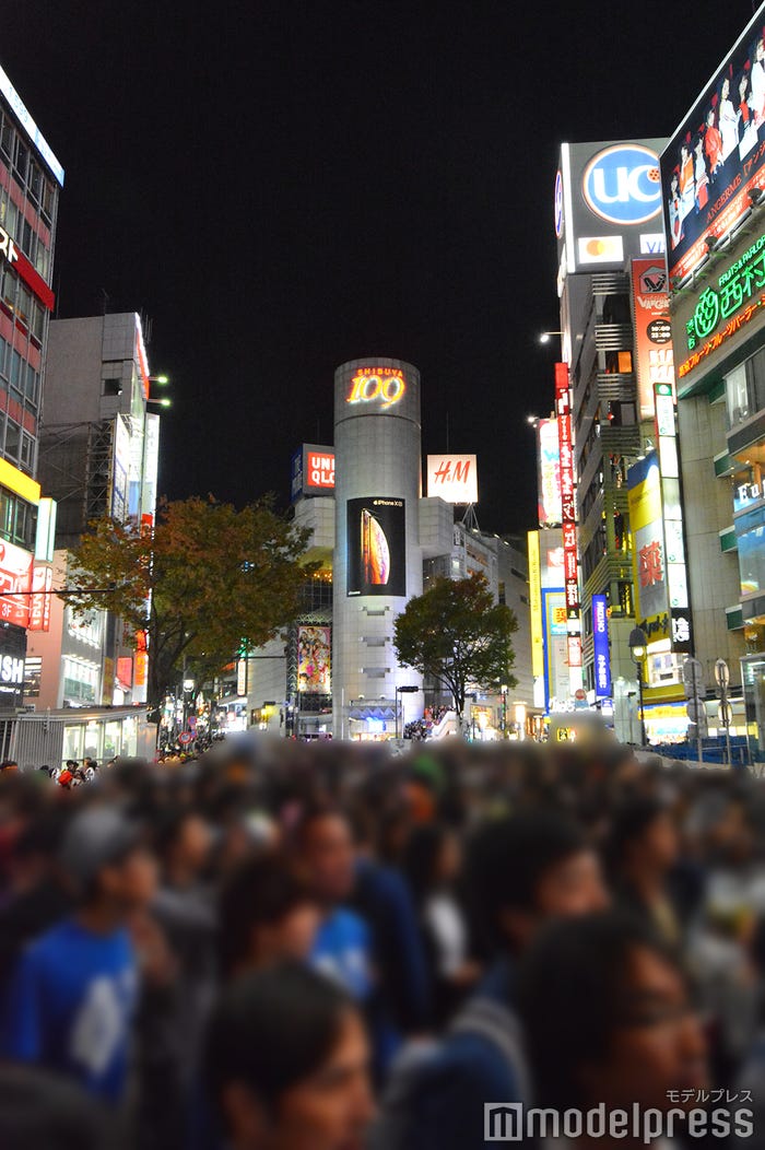 ハロウィン当日の渋谷の様子/2018年10月31日19時頃撮影 (C)モデルプレス