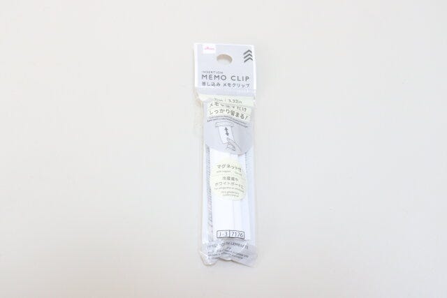 ダイソー　差し込みメモクリップ（8.2cm、マグネット付き）　パッケージ