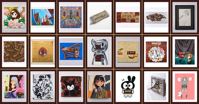 「明治ミルクチョコレート100周年展」(提供写真)