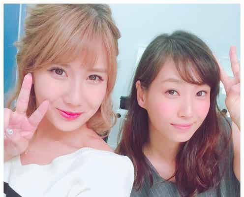 岡井千聖、“大先輩”藤本美貴とのツーショット公開「顔が緊張してる」