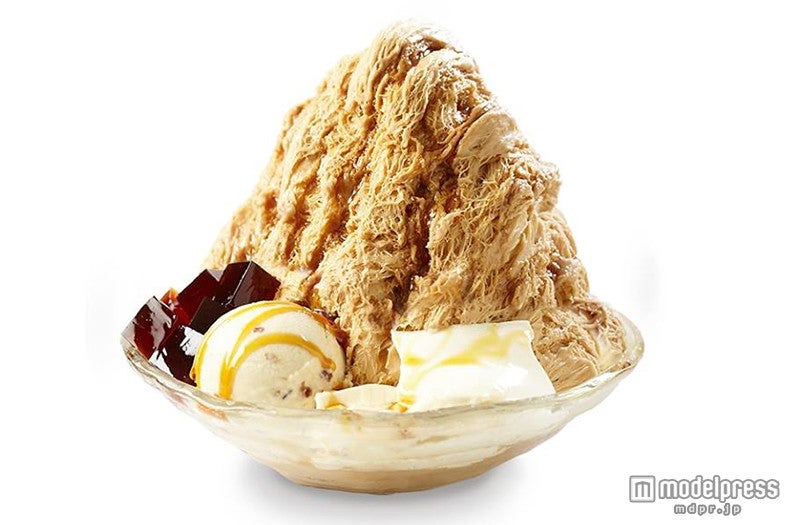 アイスクリーム、コーヒーゼリーをのせた「コーヒーかき氷」