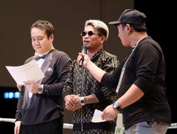 悪童カシメロが来場 亀田興毅ファウンダーに日本での試合願い出る「俺のKOをまた見せたい」