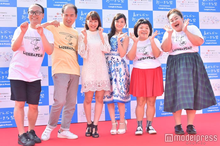 (左から)トレンディエンジェル、門脇佳奈子、上西恵、おかずクラブ(C)モデルプレス