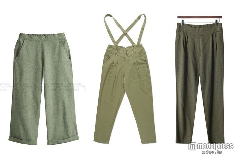 “イイ女風”カーキパンツで毎日コーデをランクアップ