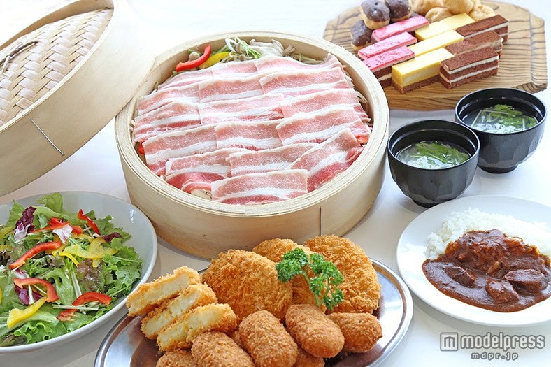 H27.キラキラ食べ放題（せいろ蒸し）／画像提供：マザー牧場