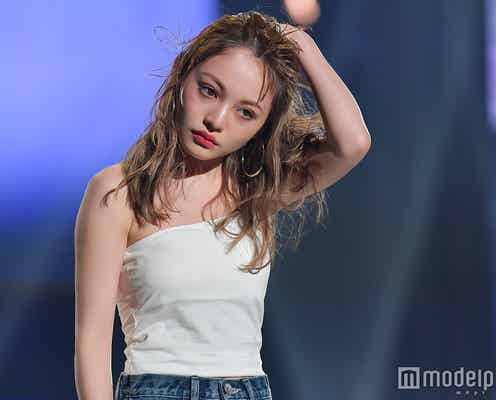 ちぃぽぽ、デコルテ輝く肌見せコーデ 大人SEXYランウェイ<神コレ2018S/S>