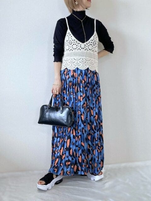 ビスチェ　コーデ　着回し