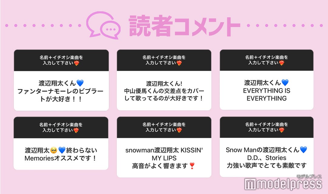 読者コメント（C）モデルプレス