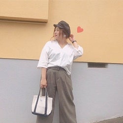 ぽっちゃりさんでも可愛く決まる♥ ワイドパンツの着こなしテクニック