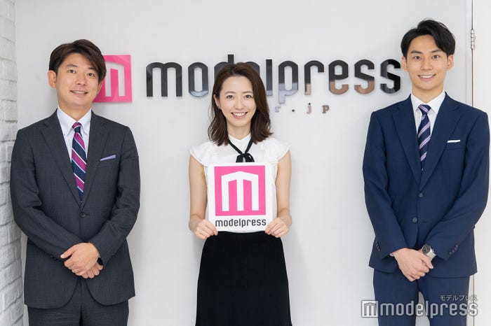 谷岡慎一アナ、内田嶺衣奈アナ、今湊敬樹アナ (C)モデルプレス