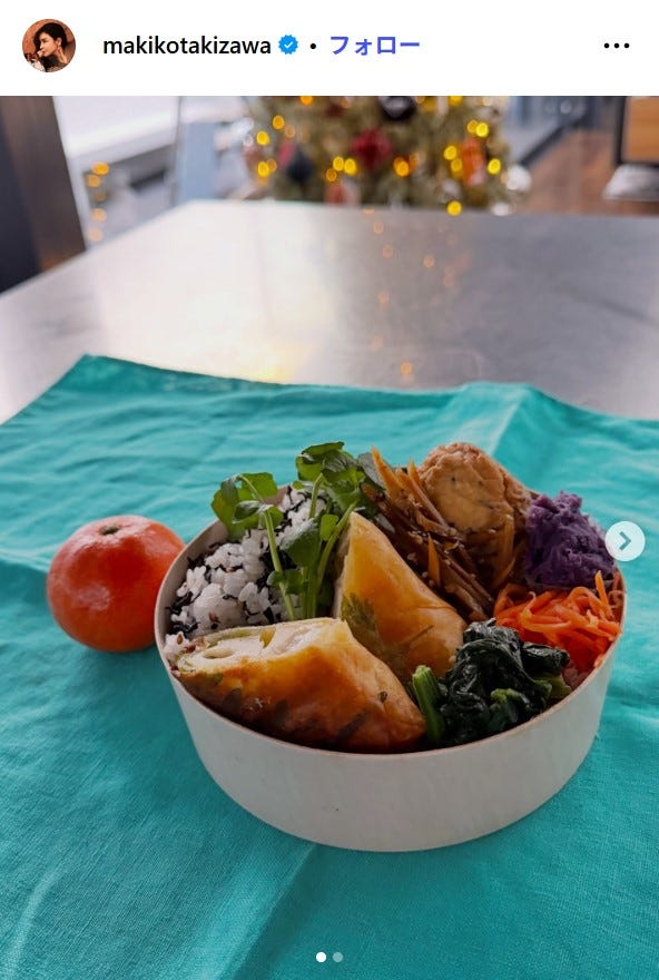 滝沢眞規子Instagramより