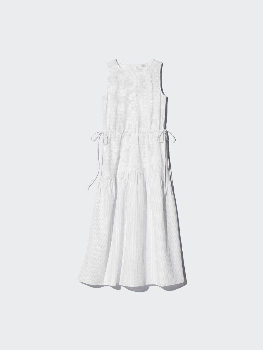 2026春ユニクロ大人女性おすすめリネンブレンドティアードワンピース