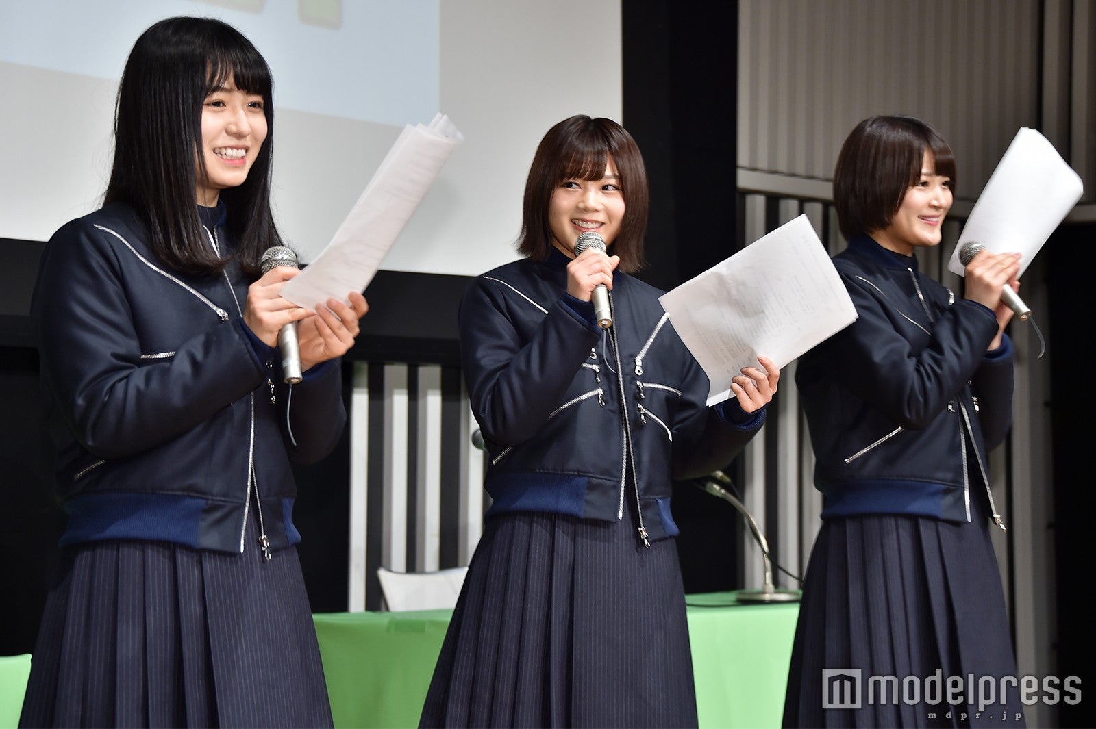 「欅坂46 こちら有楽町星空放送局」公開収録に出演した長濱ねる、尾関梨香、織田奈那 （C）モデルプレス