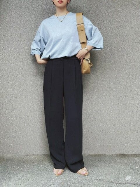 サマーニット　コーデ