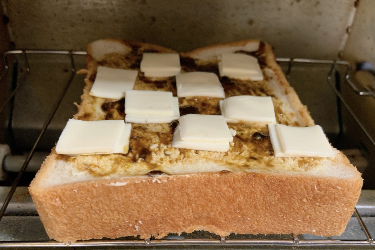 海苔佃煮チーズトースト