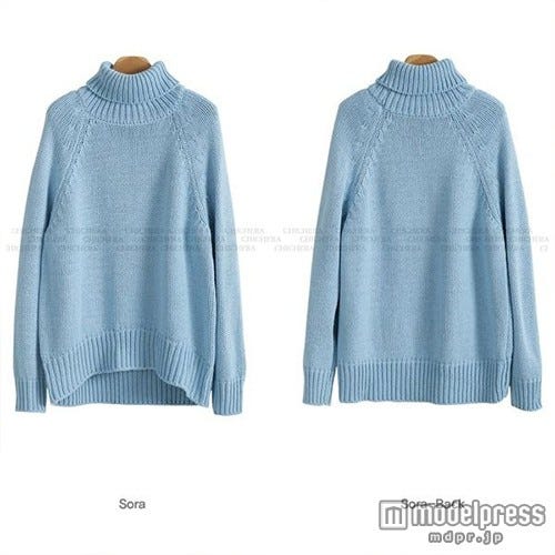 「春色 パステル ニット セーター」5,800円(税込)/Photo by Envy Look