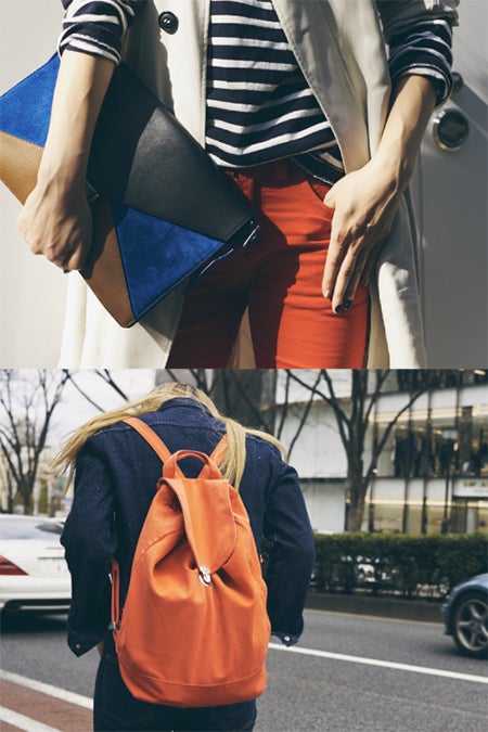 おしゃれ女子になれる！クラッチ＆リュックの春スタイル