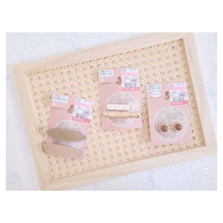 しまむらのヘアピンとイヤリング