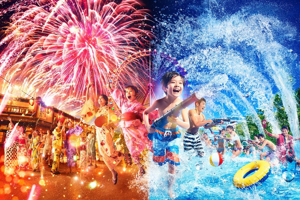 西武園ゆうえんち、史上最大級の夏イベント プールで“大水合戦”&ド迫力の花火ショー