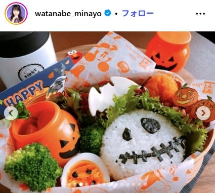 渡辺美奈代Instagramより