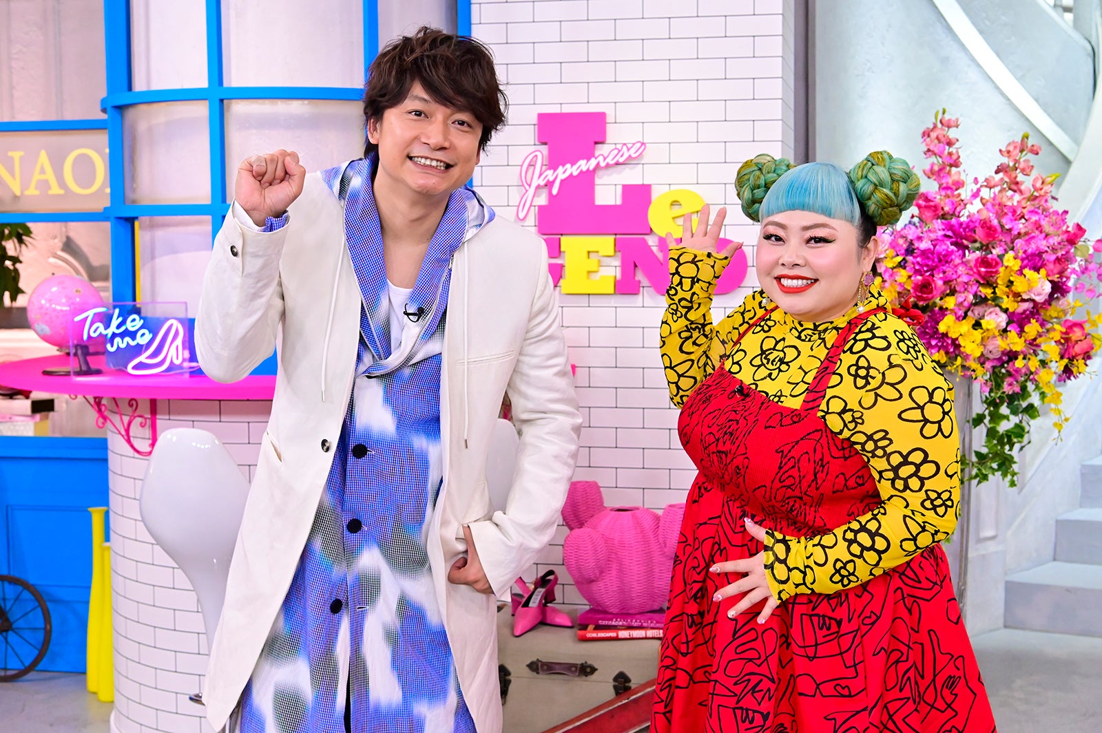 香取慎吾、渡辺直美 （C）読売テレビ