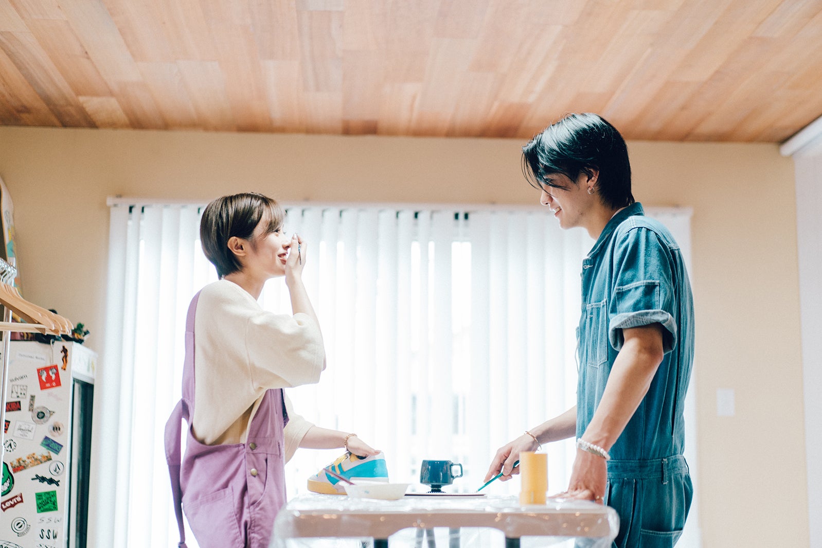 安斉星来、大平修蔵「虹とオオカミには騙されない」第2話（C）AbemaTV, Inc.