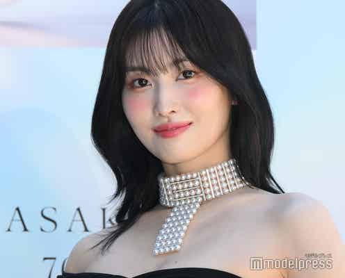TWICEモモ、総額8000万超えジュエリーまとい登場 休日にやりたいことは「お餅つき」【TASAKI FLOATING SHELL】