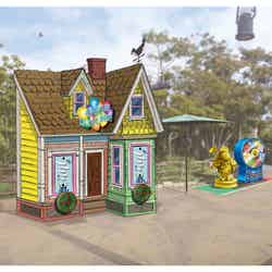 『カールじいさんの空飛ぶ家』がテーマのゲームブース （C）Disney（C）Disney／Pixar