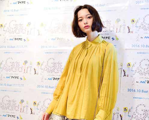 玉城ティナ、秋のリアル私服公開!アニマル柄ミニスカートがおしゃれ<「GirlsAward」フィッティングに潜入>