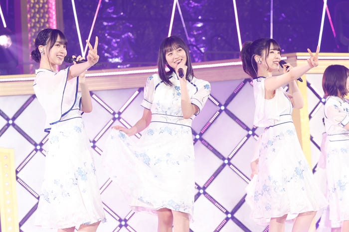 賀喜遥香、遠藤さくら、筒井あやめ「乃木坂46 9th YEAR BIRTHDAY LIVE ~4期生ライブ~」(提供写真)