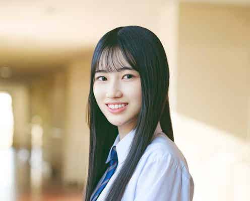 櫻坂46・1人目の3期生「的野美青」公開 福岡県出身の16歳、サラサラロングヘアで清楚ルックス際立つ