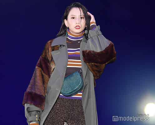 河北麻友子、クール&セクシーな表情 圧巻オーラで会場沸かす<GirlsAward 2018 A/W>