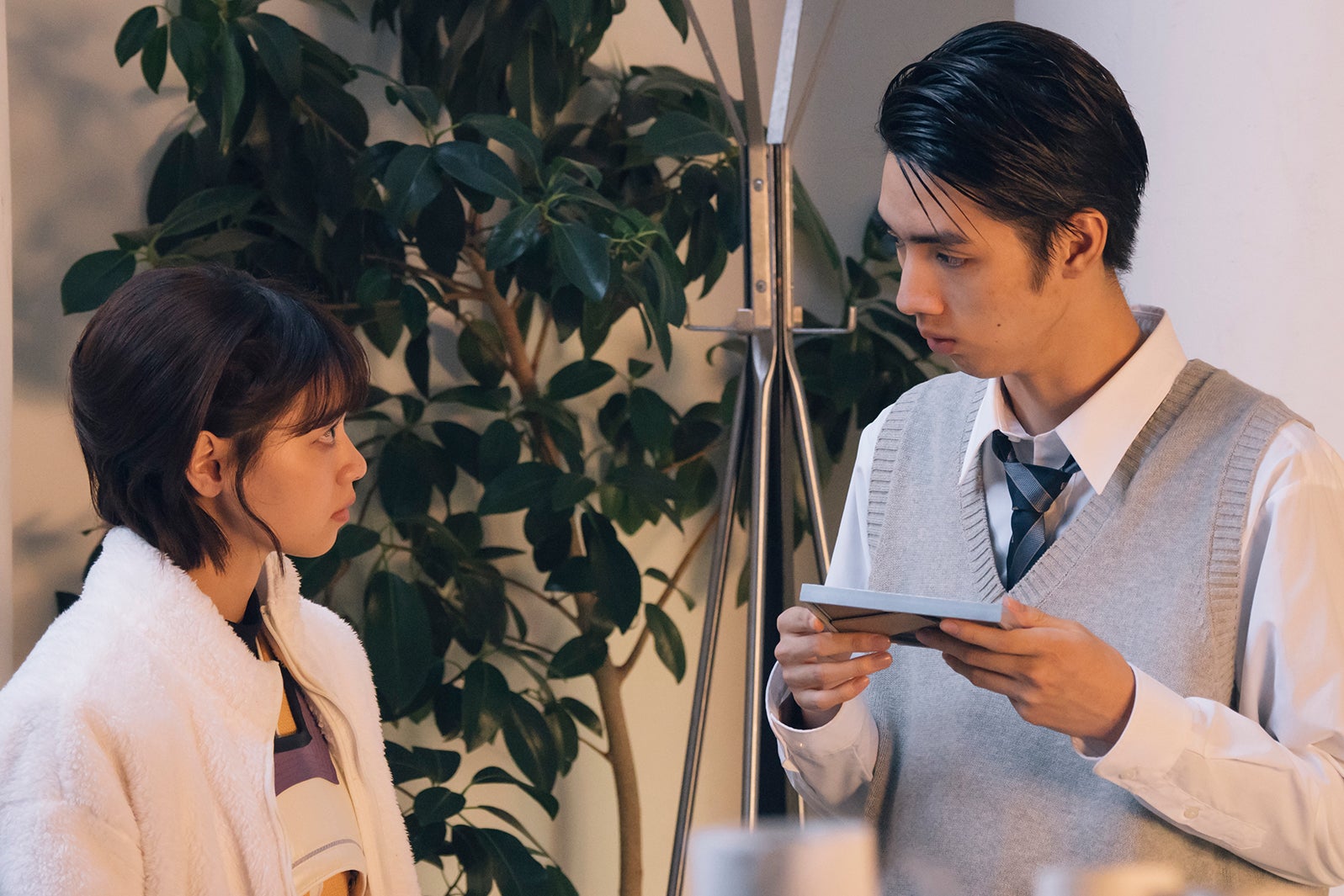 西野七瀬、清水尋也／「電影少女」第9話より（C）「電影少女2018」製作委員会