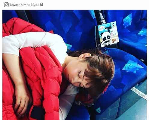 平愛梨の“美しい寝顔”が話題「女神が寝てる」の声