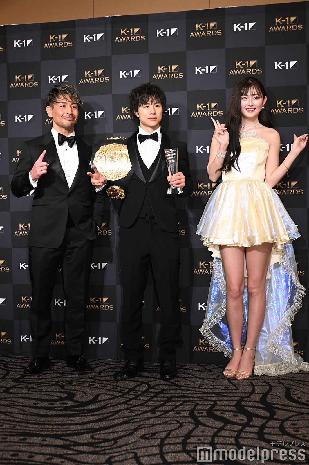 魔裟斗、金子晃大選手、ゆうちゃみ（C）モデルプレス