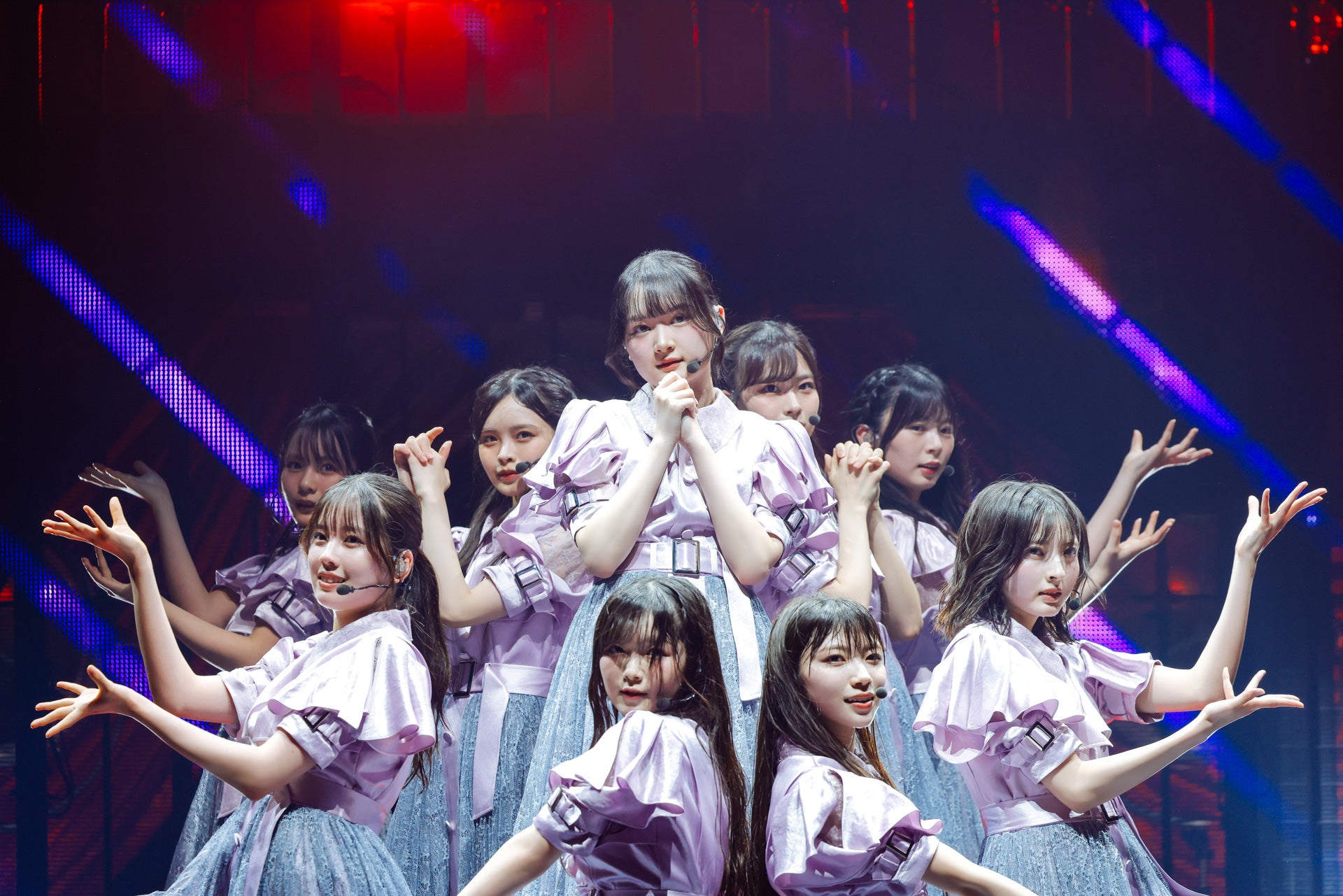 櫻坂46四期生「四期生LIVE」開催 念願かなった9人全員での期別ライブで堂々たるパフォーマンス