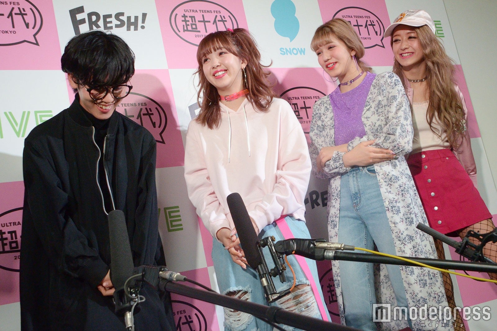 ゆうたろう、藤田ニコル、紗蘭、池田美優 （C）モデルプレス