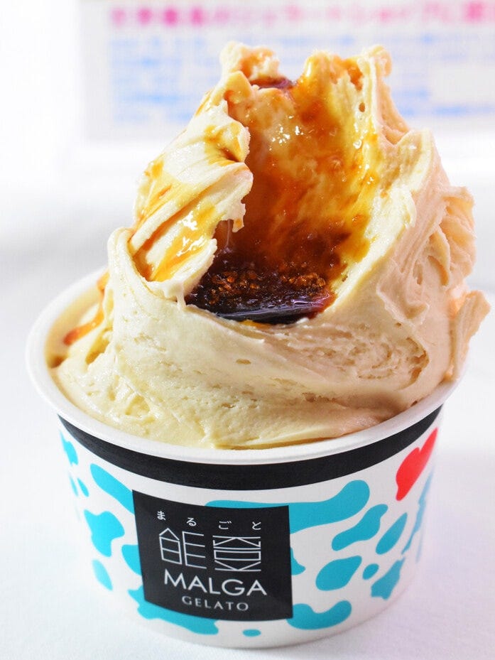 国際大会で優勝した世界チャンピオン柴野浩介氏による、大人のプリンジェラートは「マルガージェラート」で