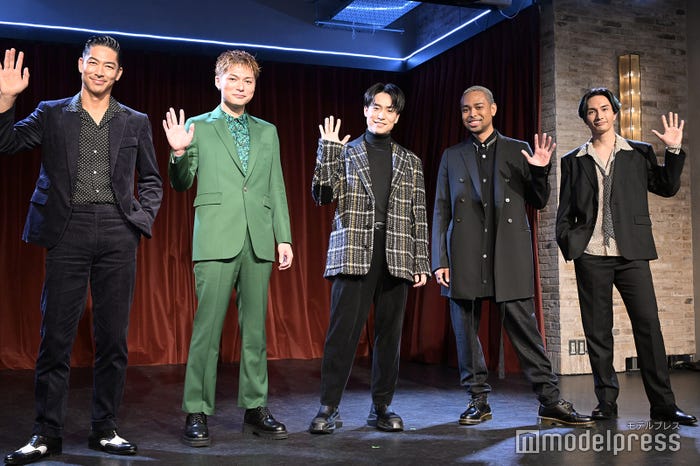(左から)EXILE AKIRA、EXILE SHOKICHI、EXILE TETSUYA、EXILE NESMITH、橘ケンチ (C)モデルプレス