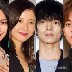 2019年春ドラマに主演する（左から）二階堂ふみ、吉高由里子、窪田正孝、松坂桃李（C）モデルプレス