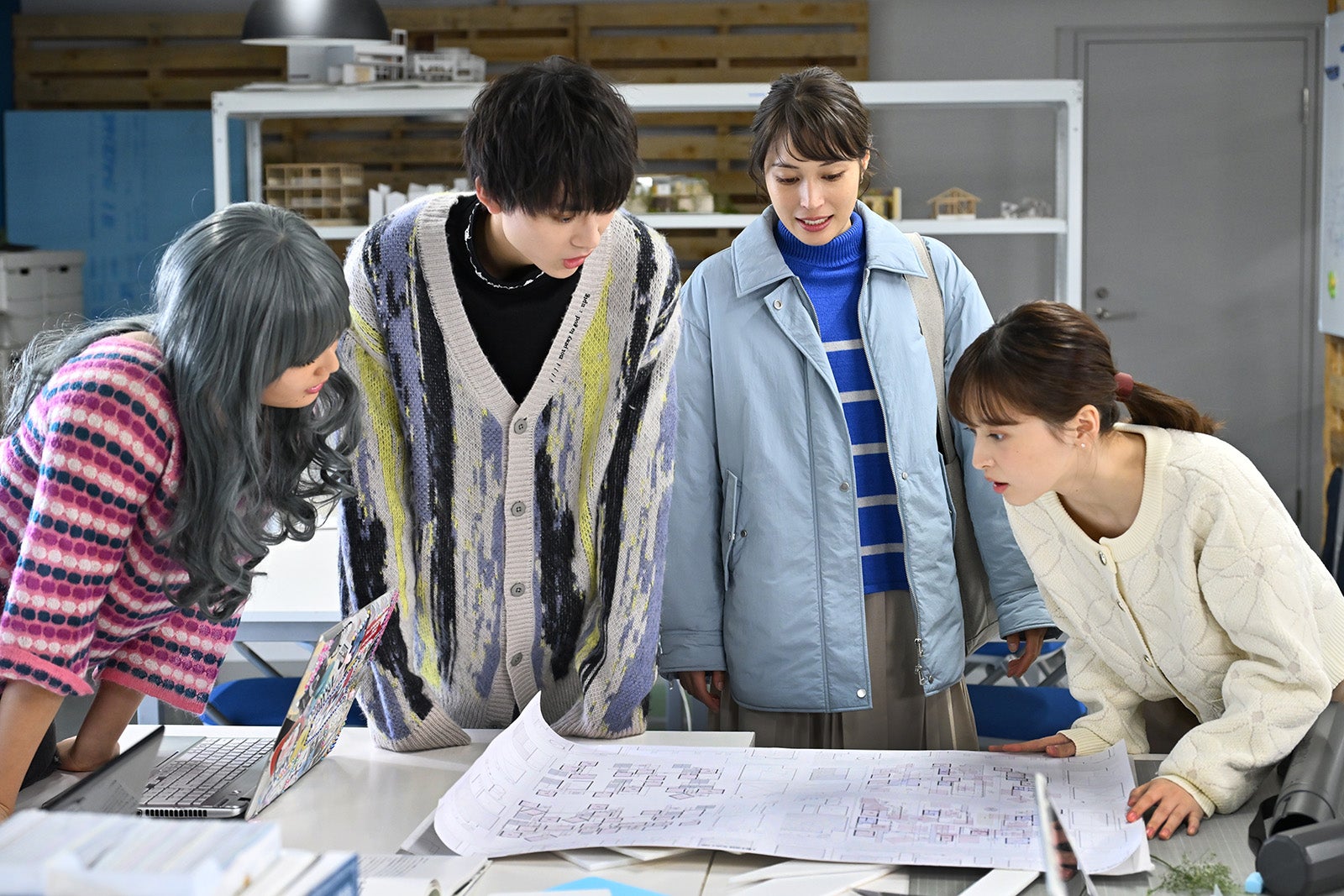 箭内夢菜、水沢林太郎、広瀬アリス、飯沼愛「マイ・セカンド・アオハル」10話より（C）TBS