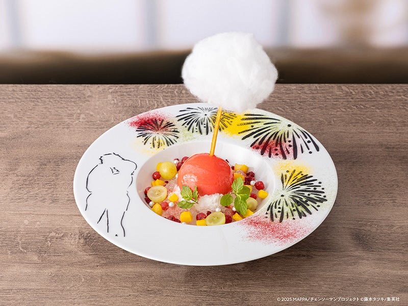 夏祭りデザートプレート〜打ち上げ花火〜税込1,690円（C）2025 MAPPA／チェンソーマンプロジェクト （C）藤本タツキ／集英社