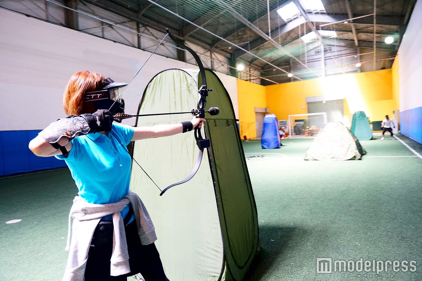 2チームに分かれて矢を打ち合う／画像提供：ASOBIBA