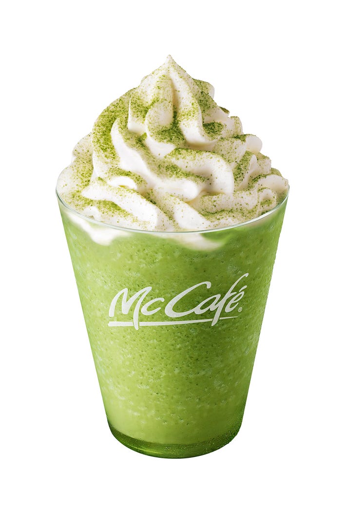 抹茶ラテフラッペ/画像提供:日本マクドナルド