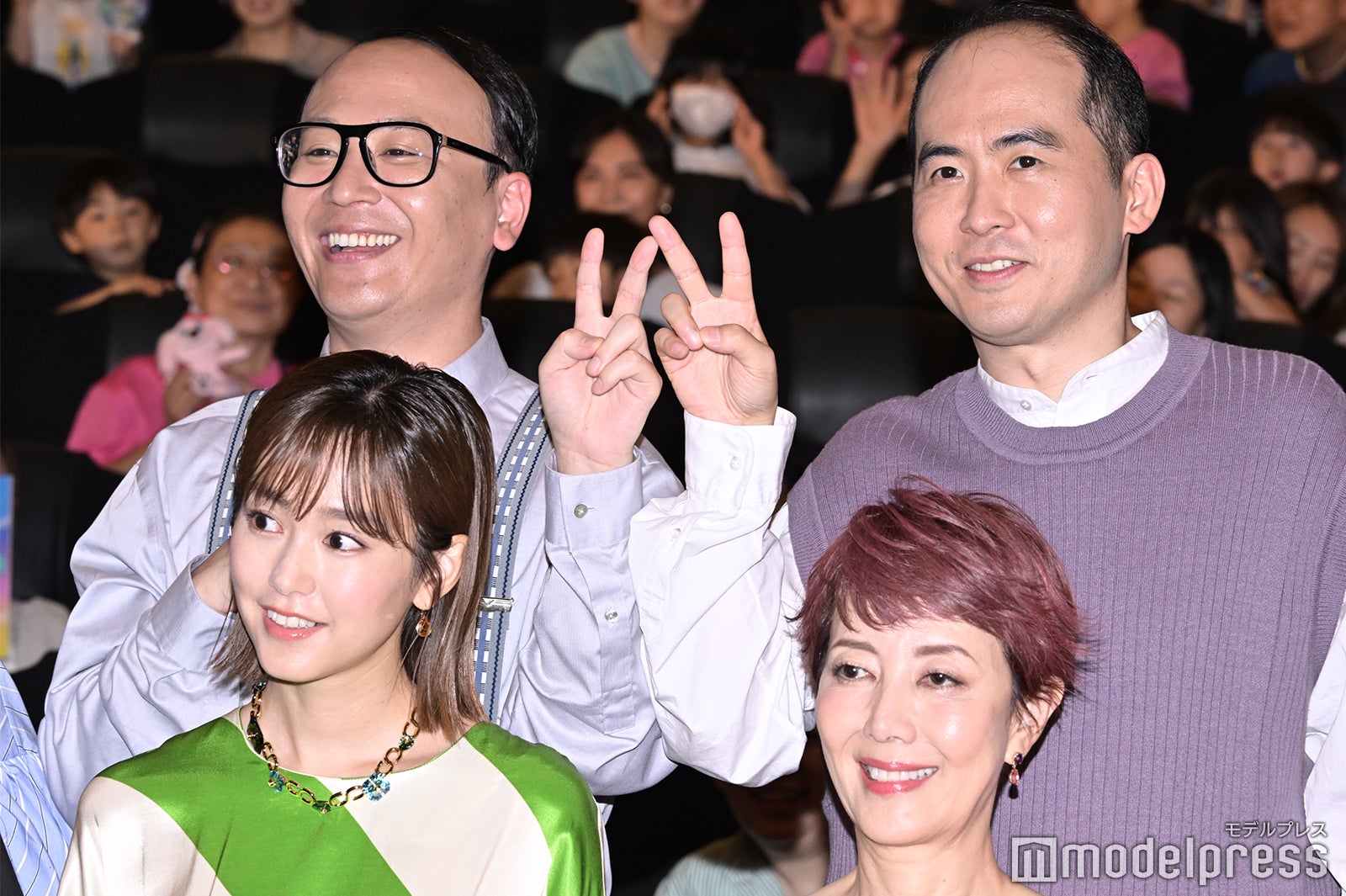 （左上から時計回りに）たかし、斎藤司、戸田恵子、桐谷美玲（C）モデルプレス